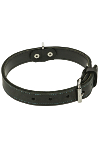 Obrázok pre Gappay - Kožený obojok 2 vrstvy, 3cm, 55-65 cm VDV27