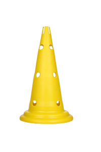 Obrázok pre Kužeľ dierovaný plastový, žltý 40cm