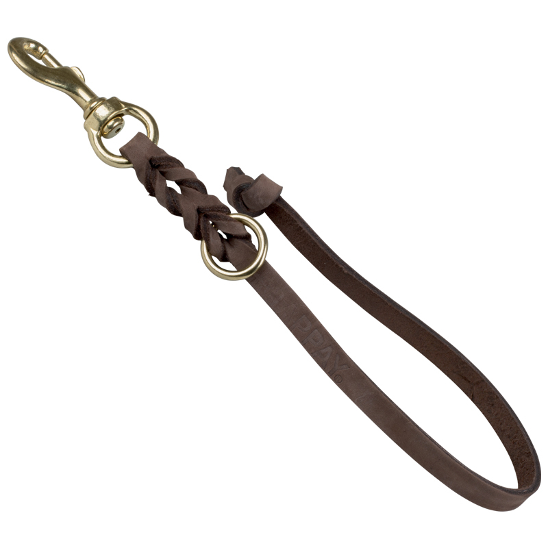 Obrázok pre Gappay - Vôdzka kožená s pútkom 20cm/15mm 095-20