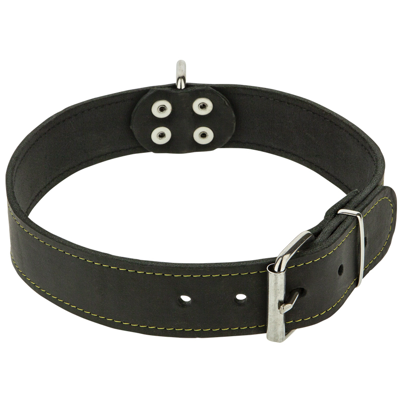 Obrázok pre Gappay - Kožený obojok 1 vrstva, 4cm, 50-55 cm VDV23