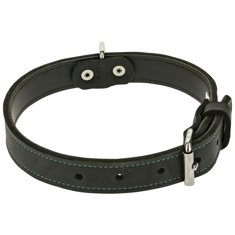 Obrázok pre Gappay - Kožený obojok 2 vrstvy, 3cm, 55-65 cm VDV27