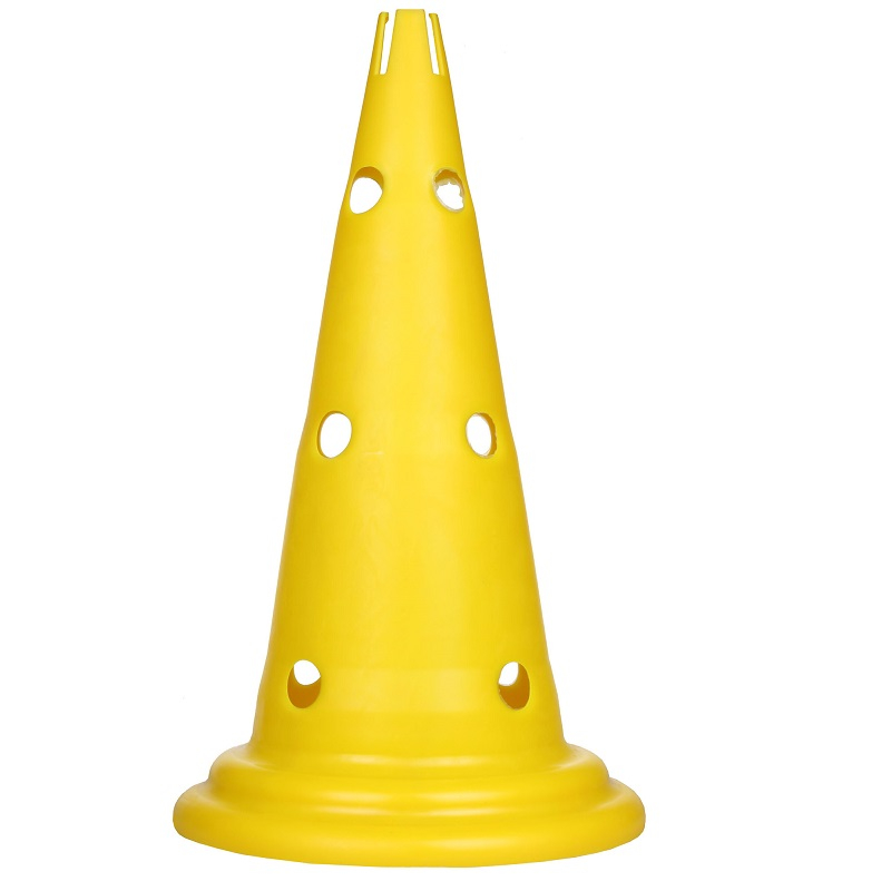 Obrázok pre Kužeľ dierovaný plastový, žltý 40cm