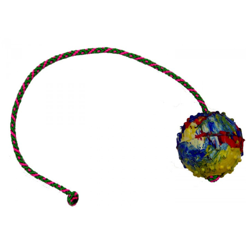 Obrázok pre Gappay - Lopta plná, priemer 7 cm, šnúrka 50 cm 0727-1-50